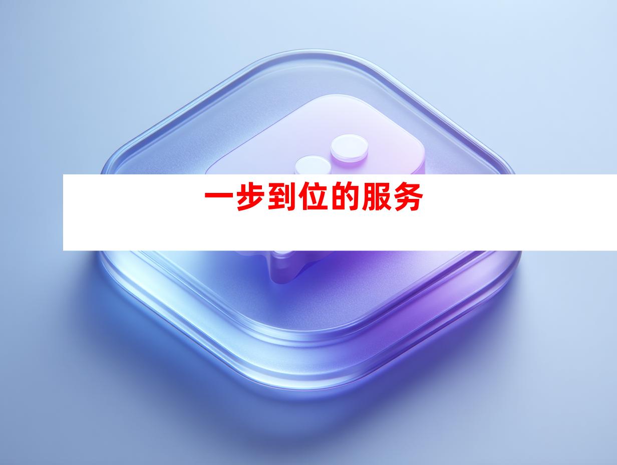 一步到位的服务