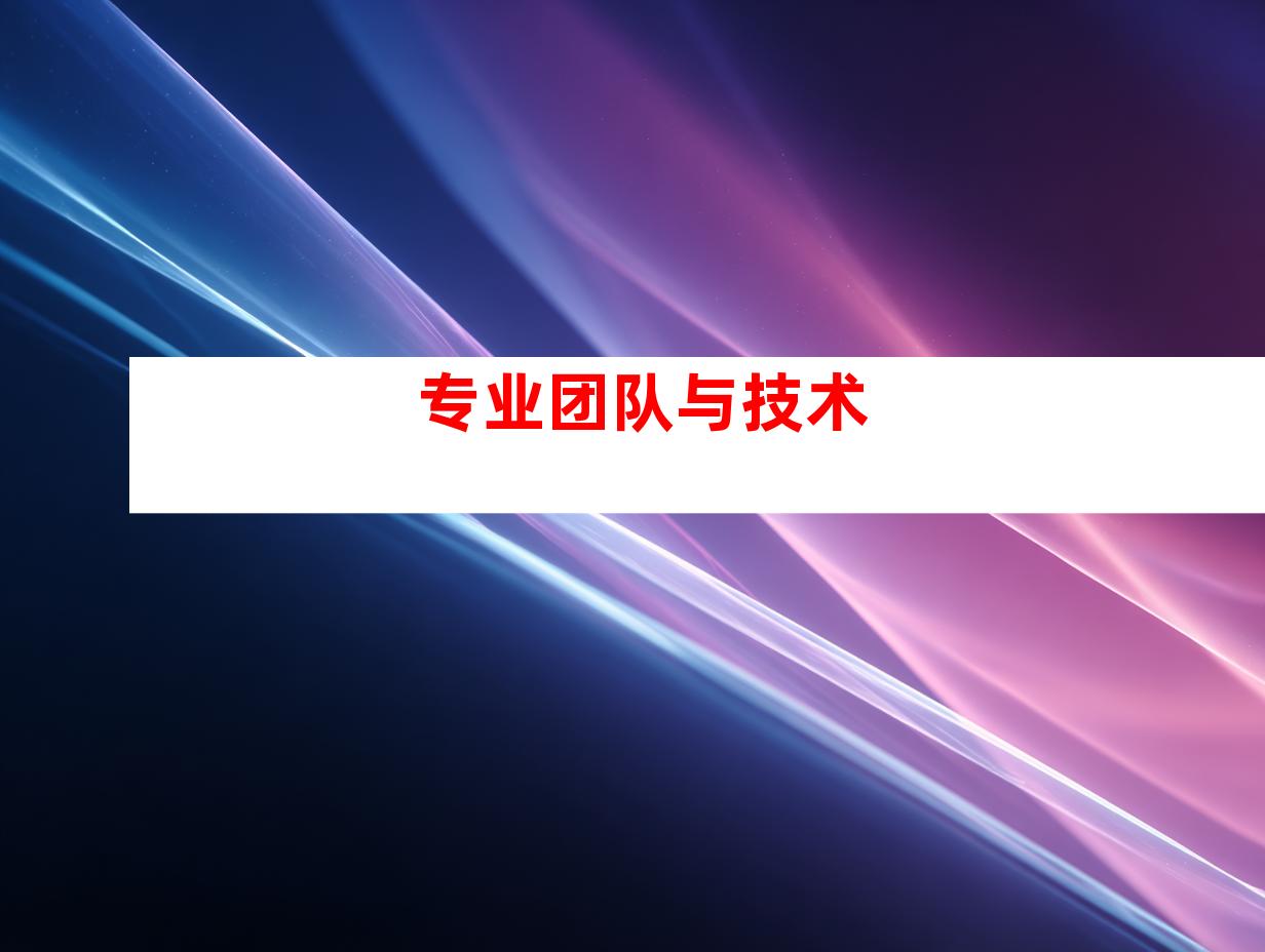 专业团队与技术
