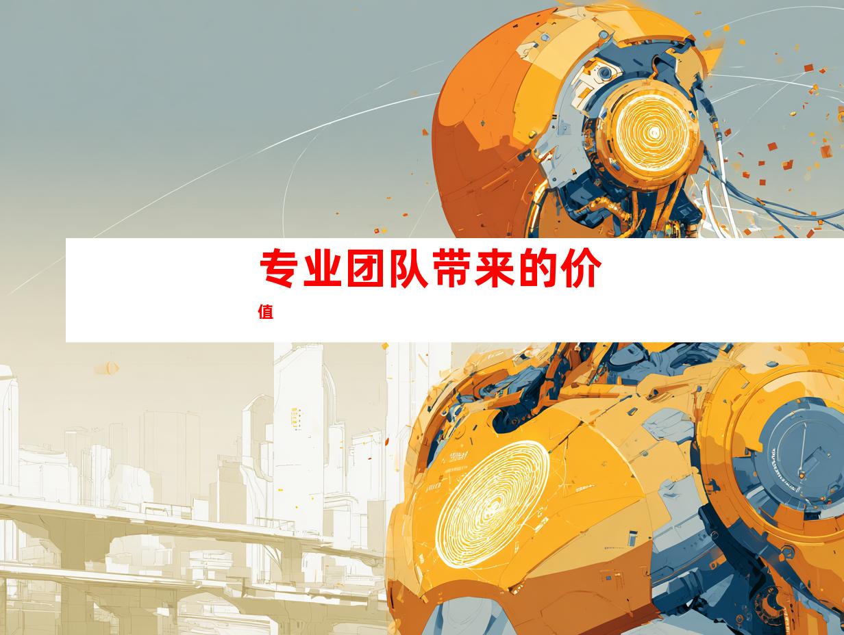 专业团队带来的价值
