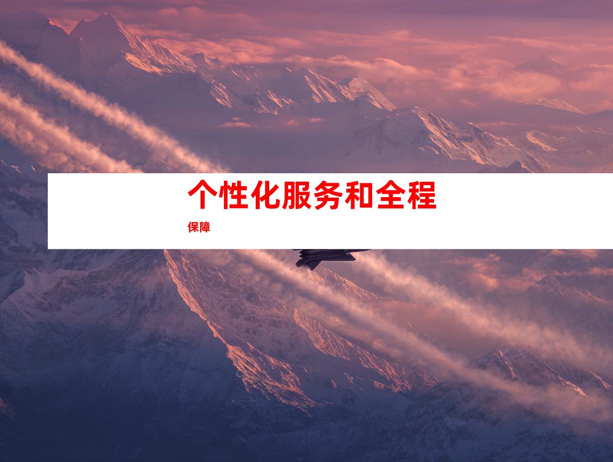 个性化服务和全程保障