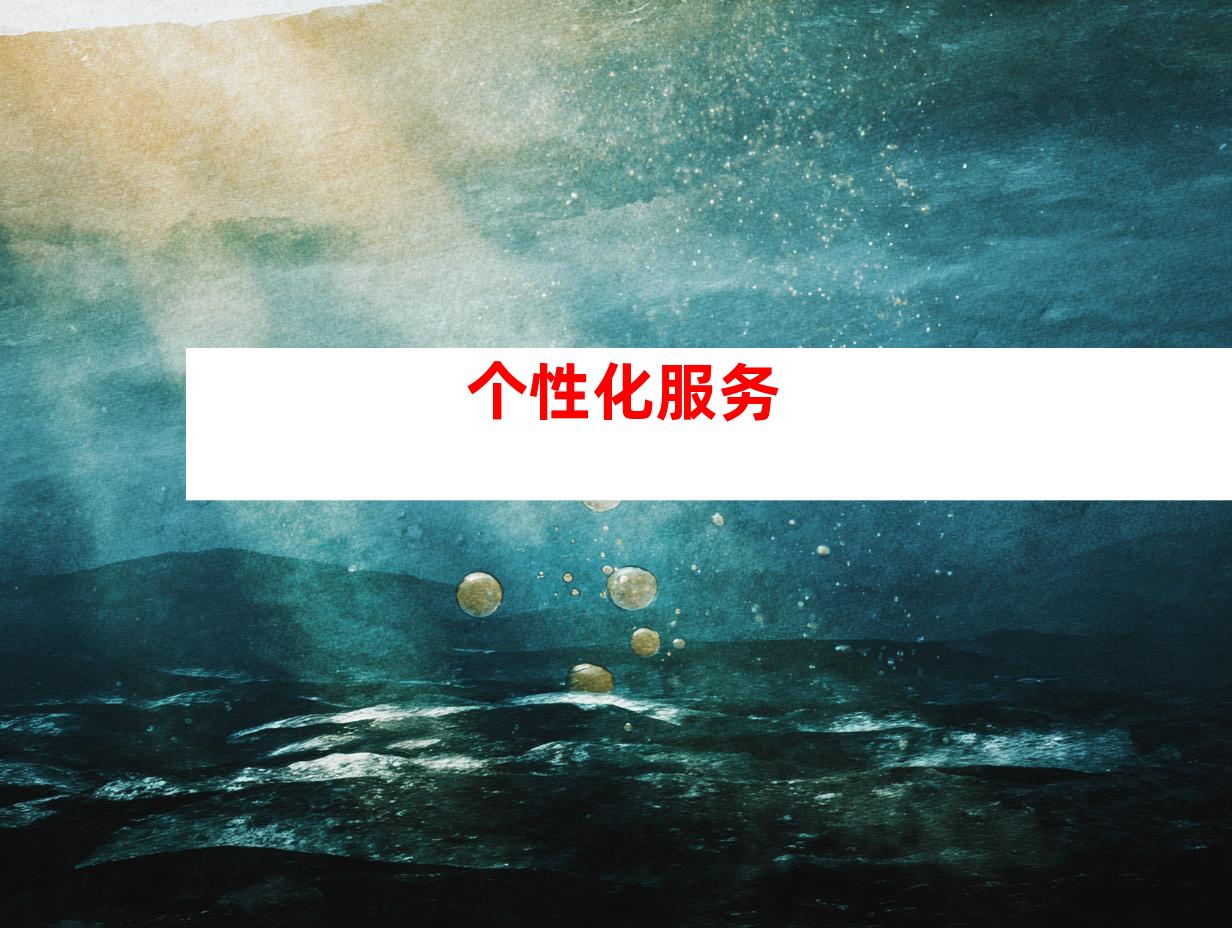 个性化服务