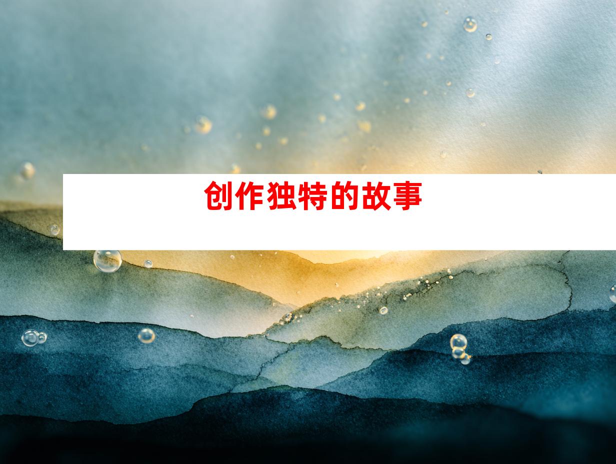 创作独特的故事