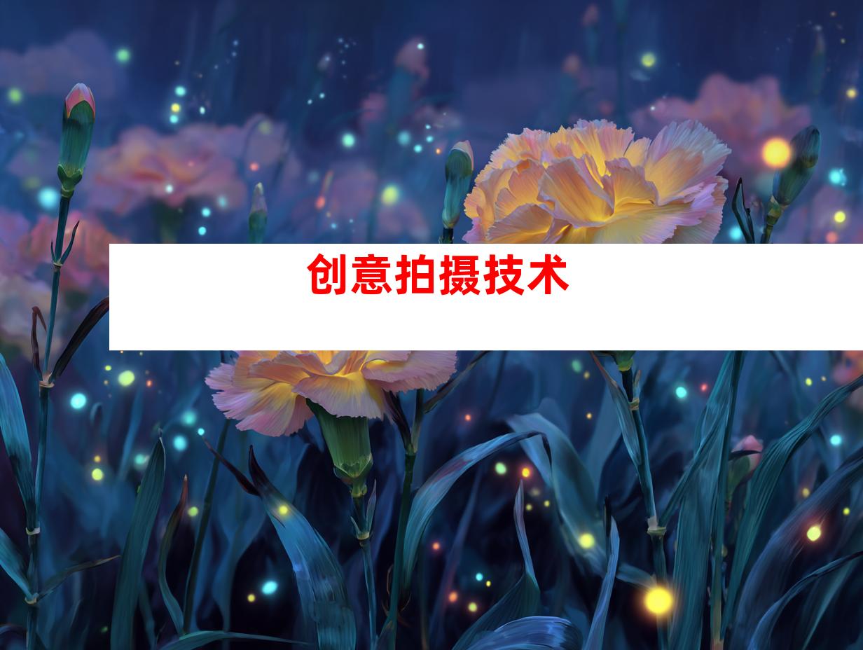 创意拍摄技术