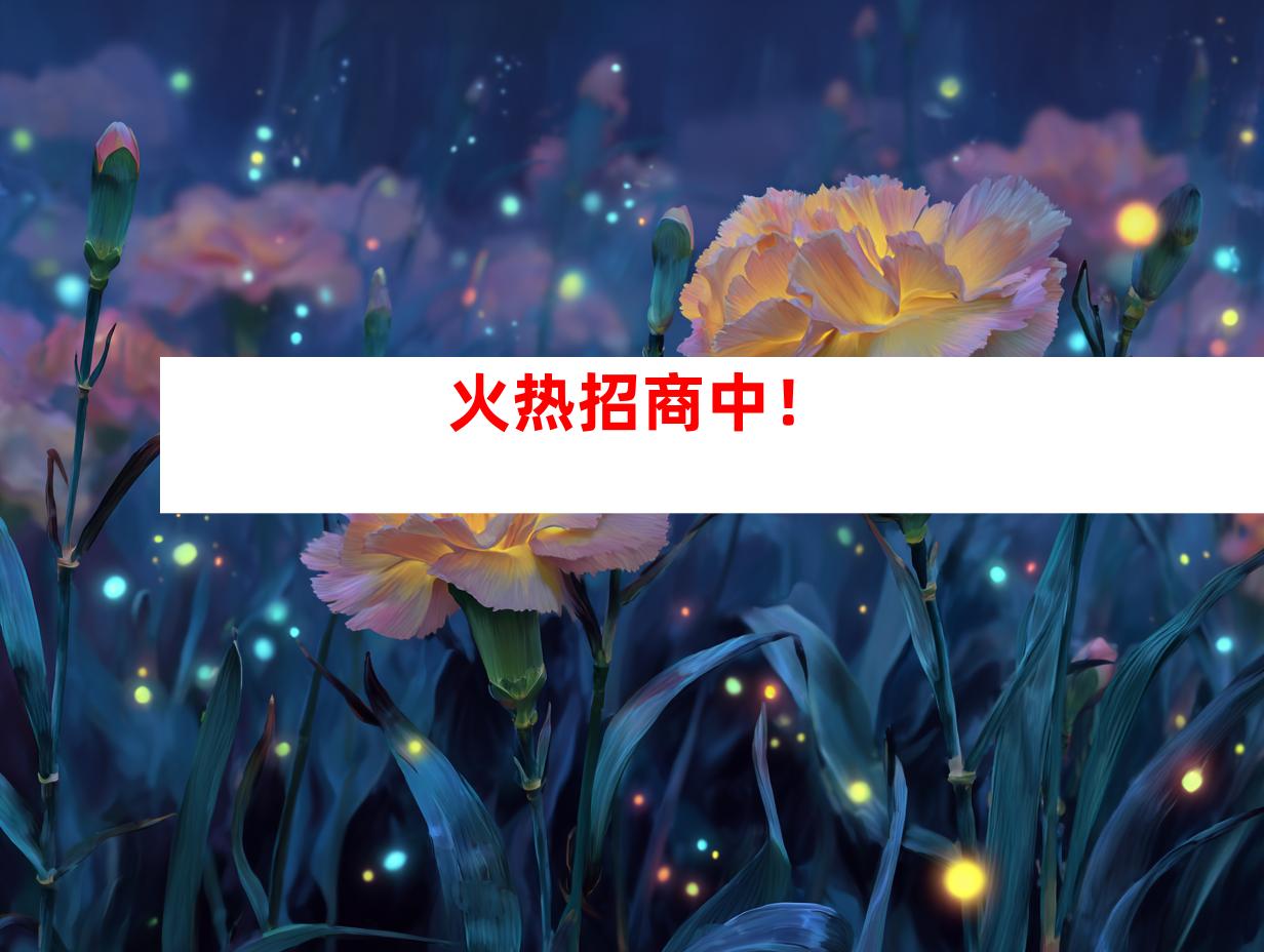 火热招商中！