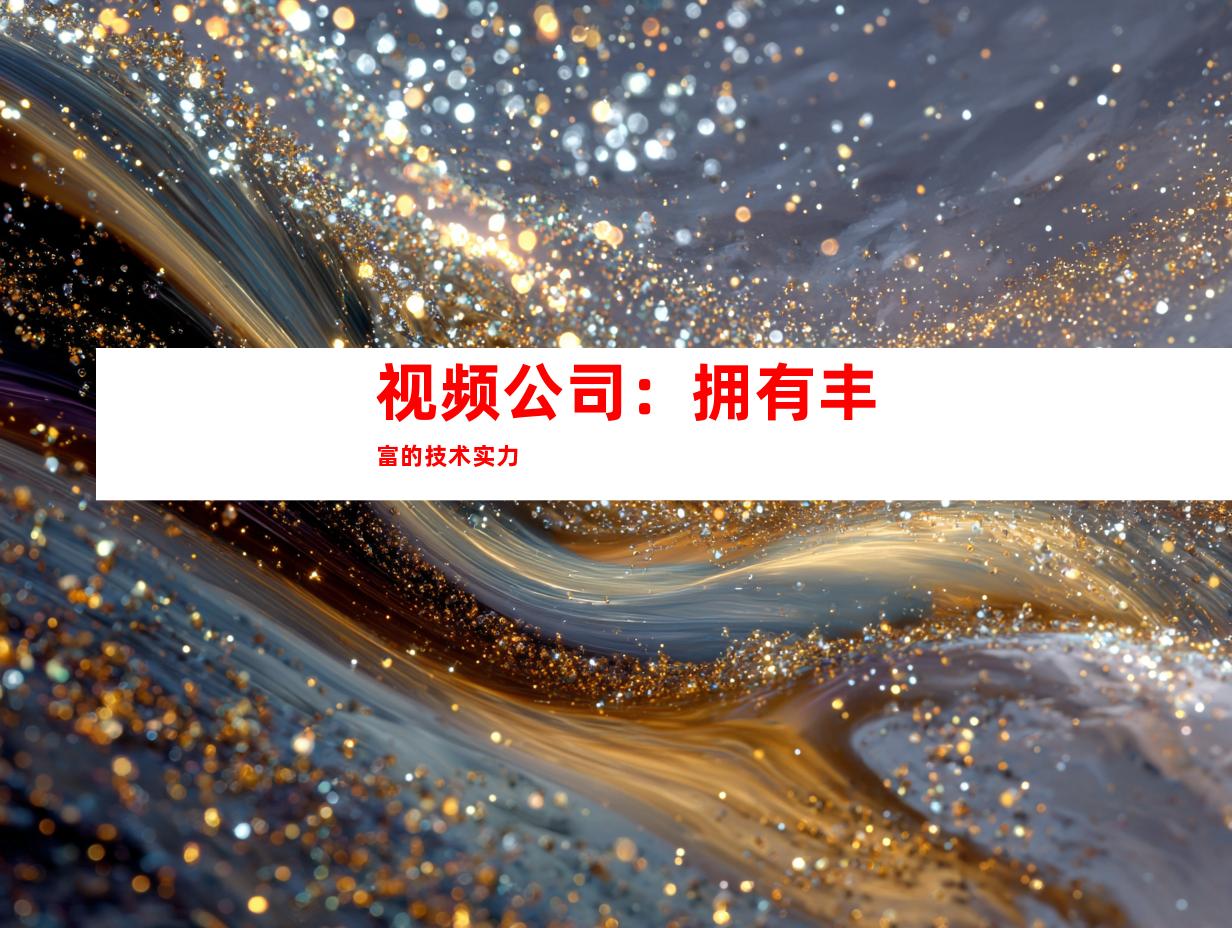 视频公司：拥有丰富的技术实力