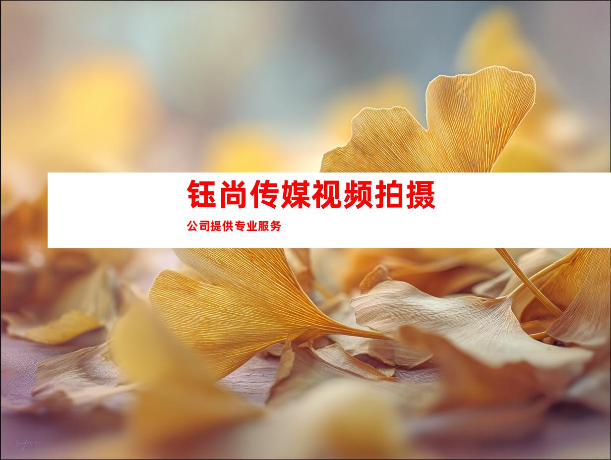 钰尚传媒视频拍摄公司提供专业服务