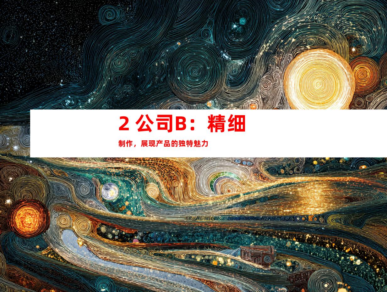 2. 公司B：精细制作，展现产品的独特魅力