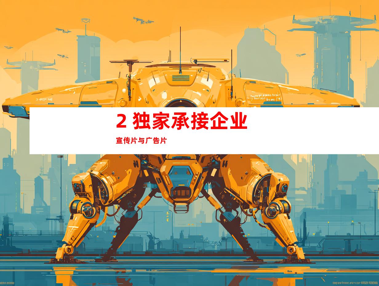 2. 独家承接企业宣传片与广告片