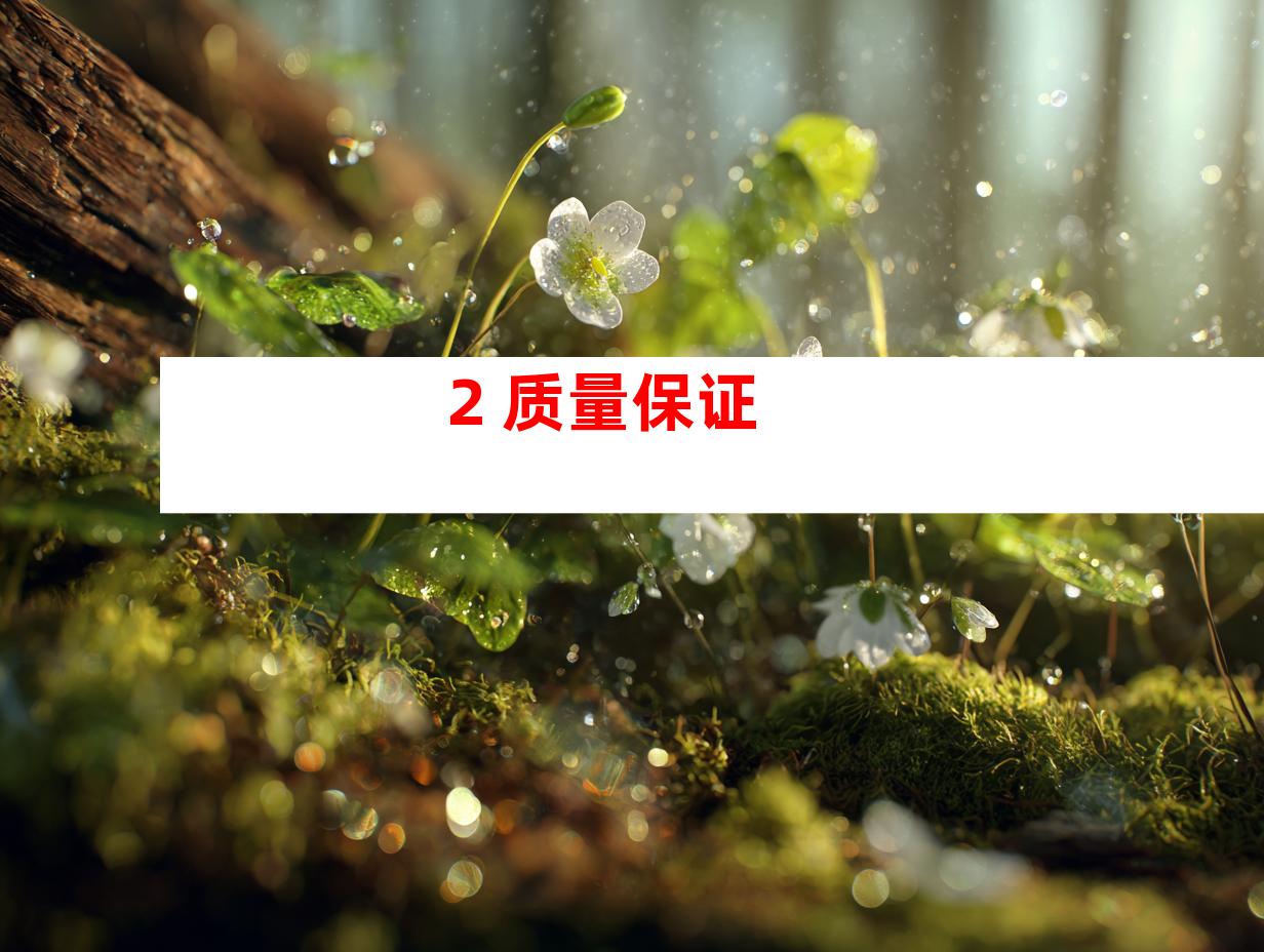 2. 质量保证