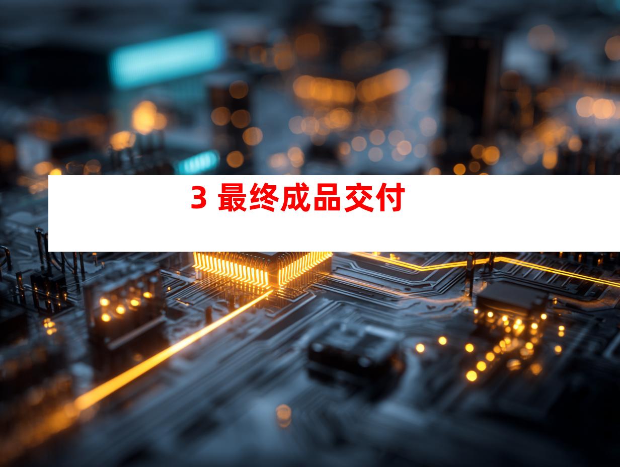 3. 最终成品交付